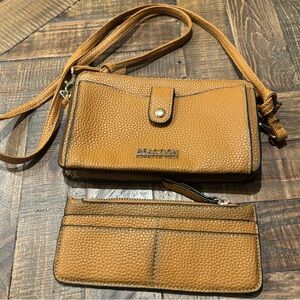 Kenneth Cole Reaction Tan Crossbody Bag Set